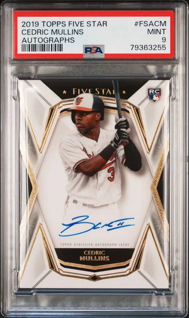 2019 Topps Cedric Mullins Five Star Autographs #FSACM card image