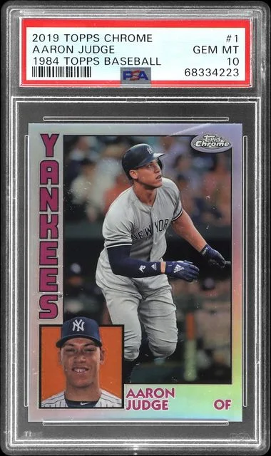 2019 Topps Chrome Aaron Judge 1984 Topps Baseball #84TC-1 card image