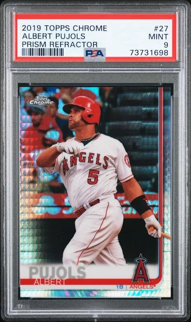 2019 Topps Chrome Albert Pujols Prism Refractor #27 card image