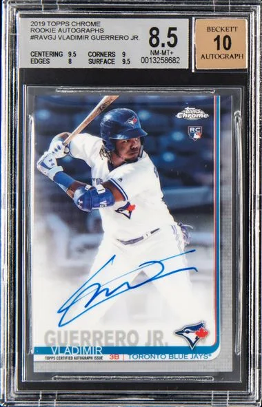 2019 Topps Chrome Autographs Ravgj Vladmir Guerrero Jr. #no-number card image