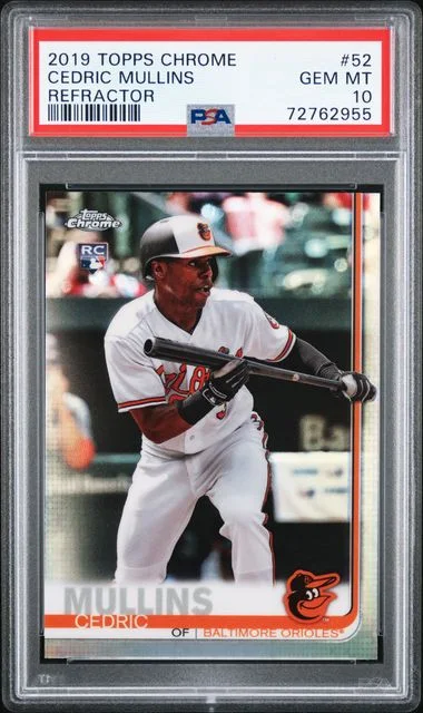2019 Topps Chrome Cedric Mullins Refractor #52 card image