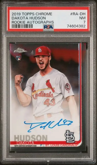2019 Topps Chrome Dakota Hudson Autograph #RA-DH card image