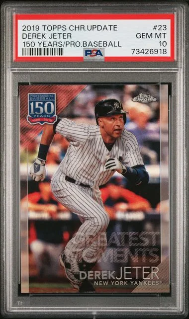 2019 Topps Chrome Derek Jeter 150 Years Of Professional Baseball #23 card image