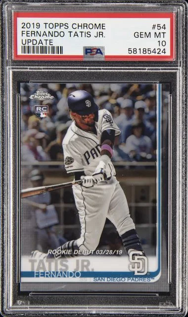 2019 Topps Chrome Fernando Tatis Jr. X-Fractor #54 card image