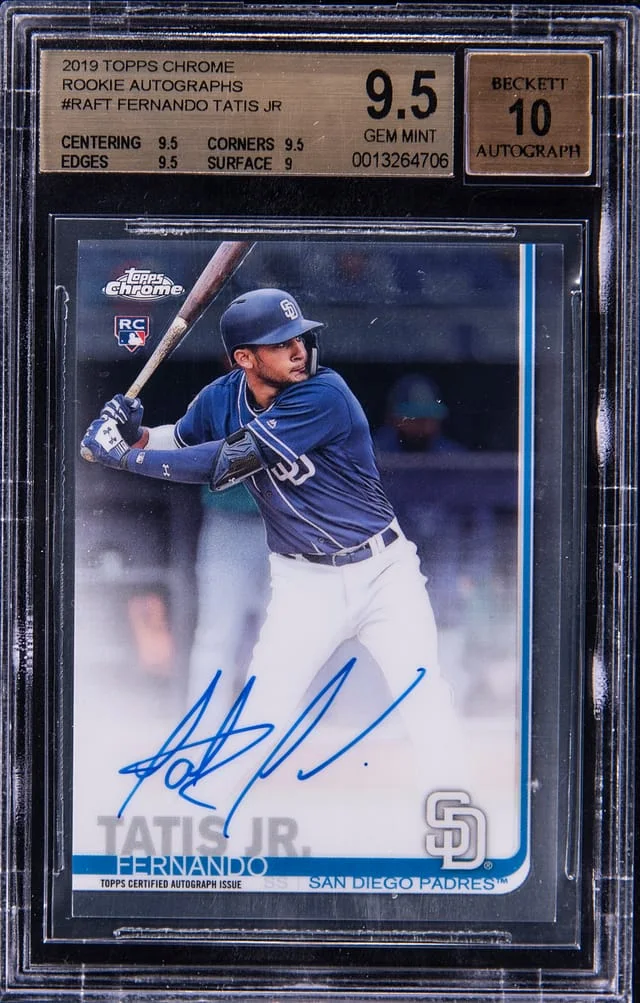 2019 Topps Chrome Fernando Tatis Jr. Autograph #RAFT card image