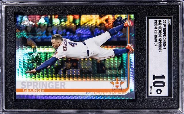 2019 Topps Chrome George Springer Prism Refractor #42 card image