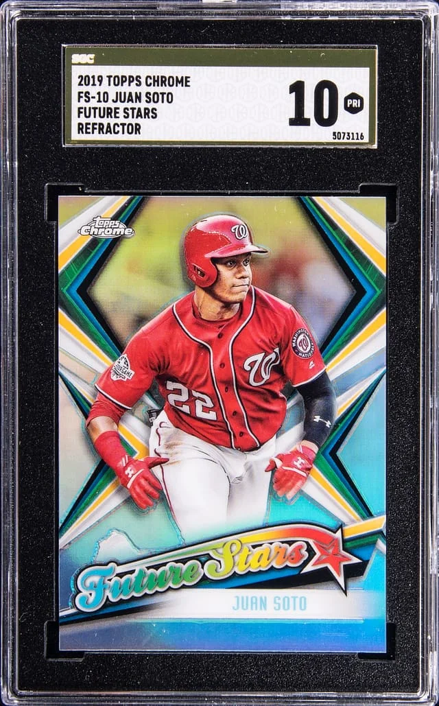 2019 Topps Chrome Juan Soto Future Stars Refractor #FS-10 card image