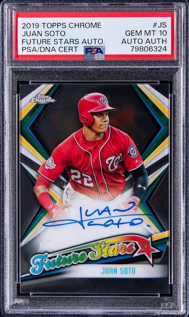 2019 Topps Chrome Juan Soto Future Stars Autograph #FSA-JS card image