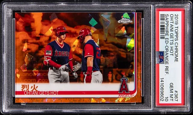 2019 Topps Chrome Ohtani Gets Hot Orange #367 card image