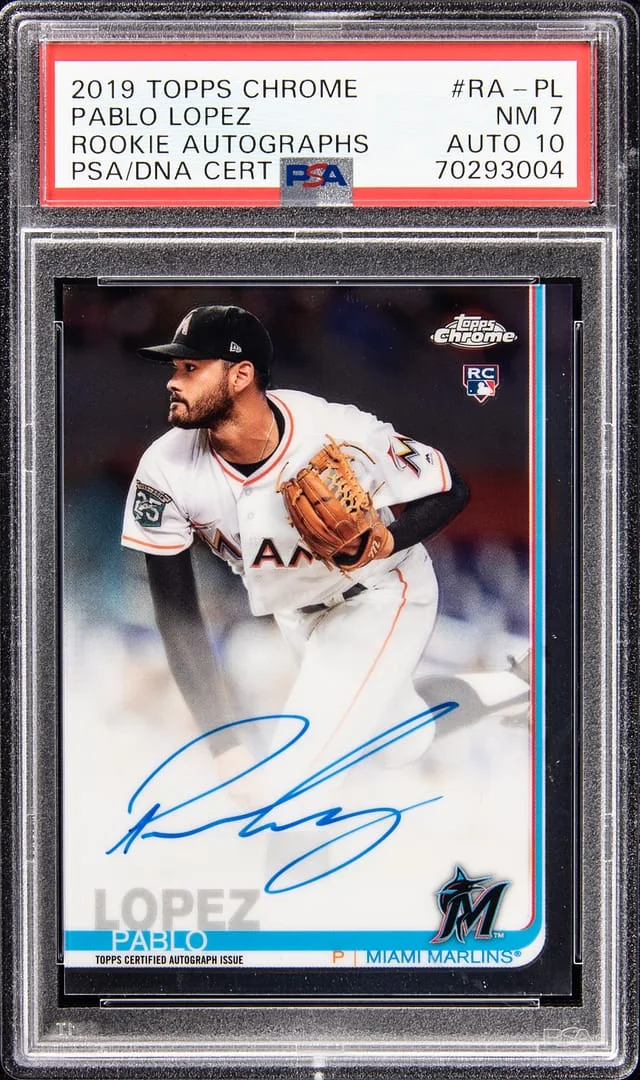 2019 Topps Chrome Pablo Lopez #RA-PL card image