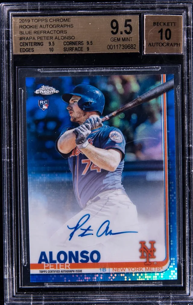 2019 Topps Chrome Pete Alonso Autograph #RA-PA card image