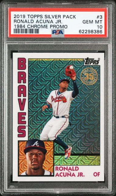 2019 Topps Chrome Promo 3 Ronald Acuna Jr. Silver Pack #1984 card image