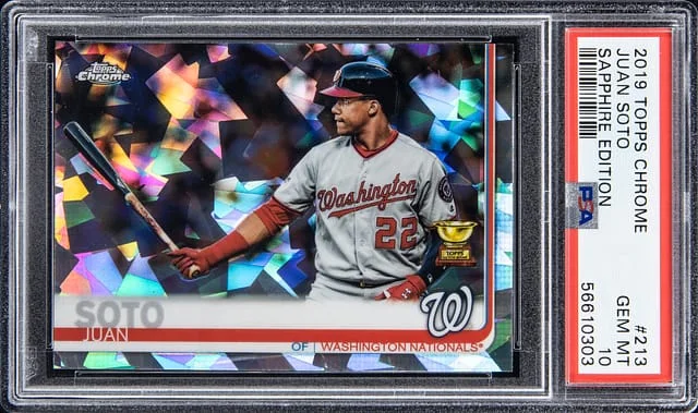 2019 Topps Chrome Sapphire Edition Juan Soto #213 card image
