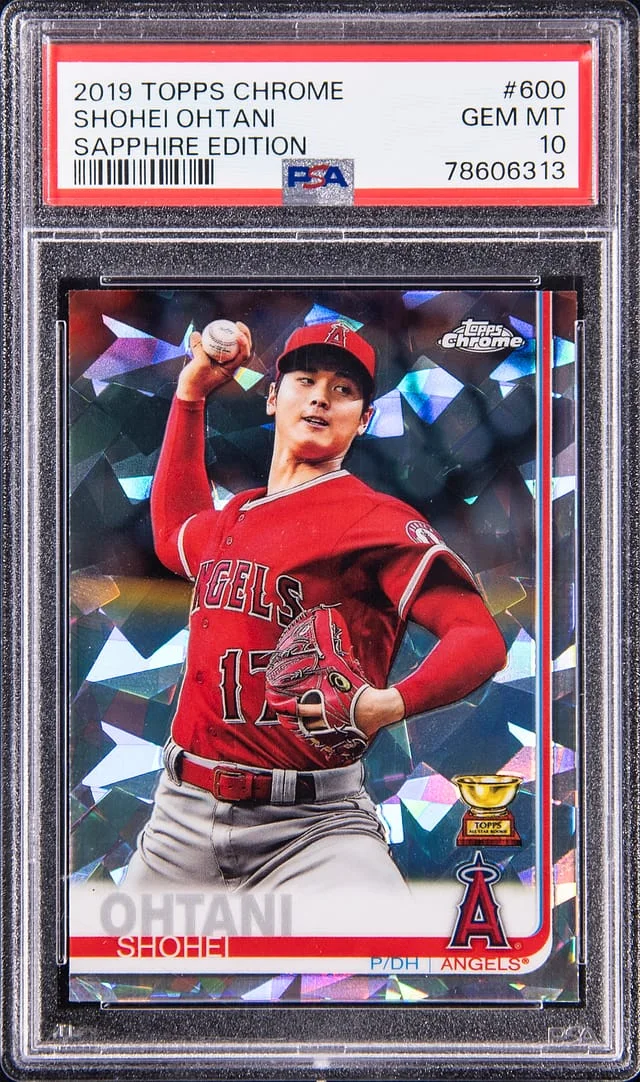 2019 Topps Chrome Sapphire Edition Shohei Ohtani #600 card image