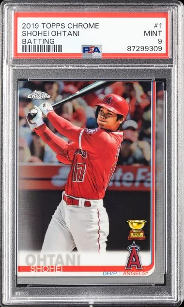2019 Topps Chrome Shohei Ohtani Purple Refractor #1 card image
