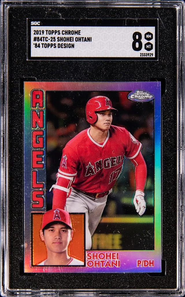 2019 Topps Chrome Shohei Ohtani 84 Topps Design #84TC-25 card image