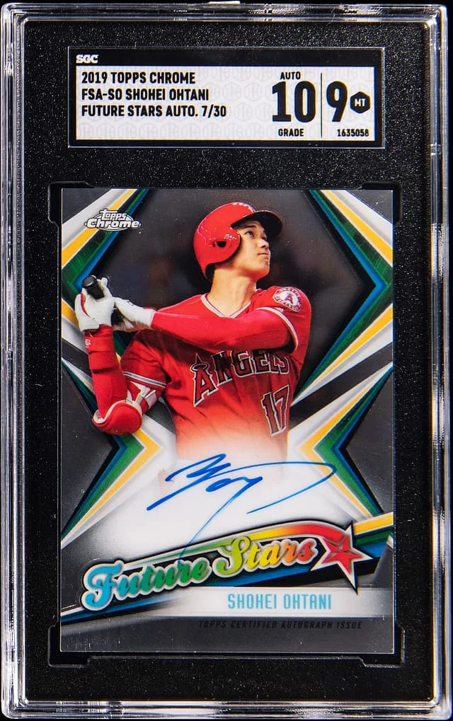 2019 Topps Chrome Shohei Ohtani Future Stars Autographs #FSA-SO card image