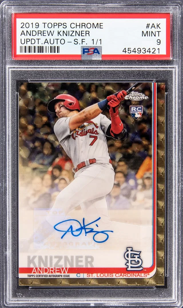 2019 Topps Chrome Update Andrew Knizner Autographs SuperFractor #CUA-AK card image