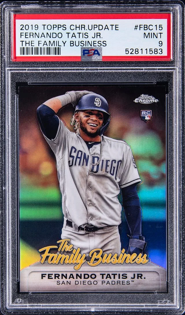 2019 Topps Chrome Update Fernando Tatis Jr. The Family Buisness #FBC-15 card image