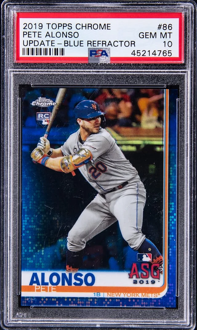 2019 Topps Chrome Update Pete Alonso Refractor #86 card image