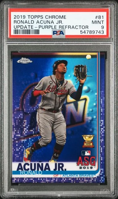 2019 Topps Chrome Update Ronald Acuna Jr. #81 card image