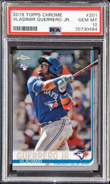 2019 Topps Chrome Vladimir Guerrero Jr. #201 card image