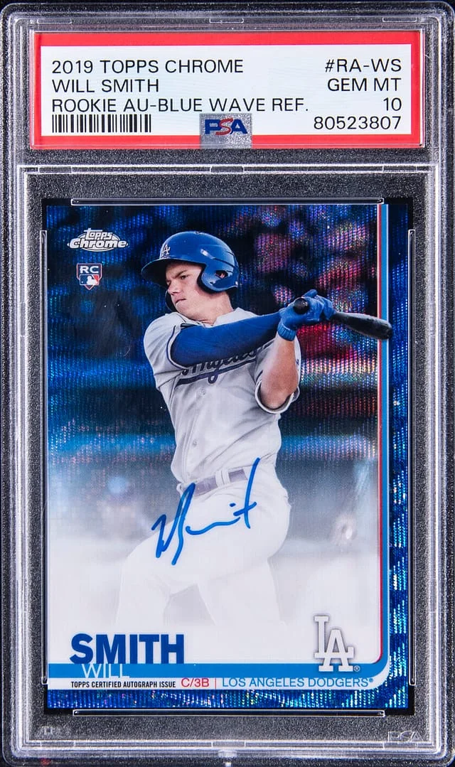 2019 Topps Chrome Will Smith Autograph-Blue Wave Refractor #RA-WS card image
