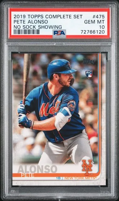 2019 Topps Complete Set Pete Alonso, No Sock Showing #475 card image
