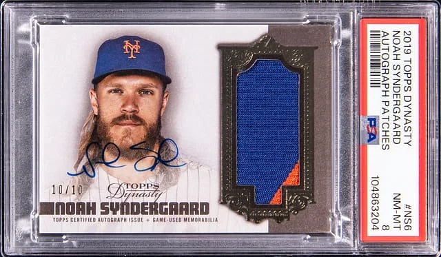 2019 Topps Dynasty Noah Syndergaard Autograph Patches #NS6 card image