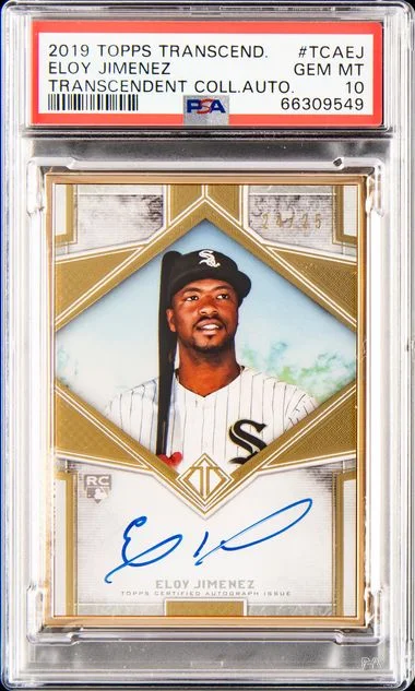2019 Topps Eloy Jimenez Transcendent Framed Transcendent Autographs #EJ card image