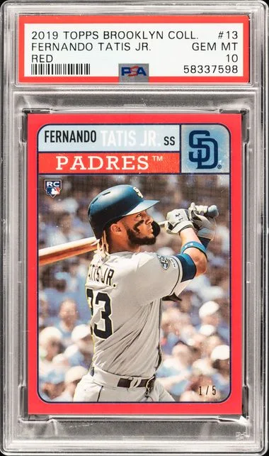 2019 Topps Fernando Tatis Jr. Brooklyn Collection Red #13 card image