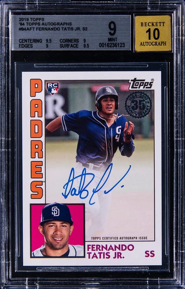2019 Topps Fernando Tatis Jr. 84 Topps Autographs #84A-FT card image