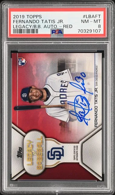 2019 Topps Fernando Tatis Jr. Legacy Of Baseball Autographs Red #LBAFT card image