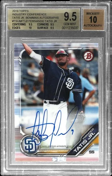 2019 Topps Fernando Tatis Jr. Industry Conference Bowman Autographs #TSUMFTJ2 card image