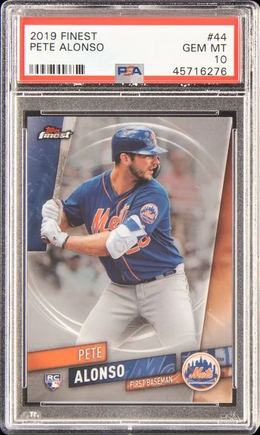 2019 Topps Finest Pete Alonso #44 card image
