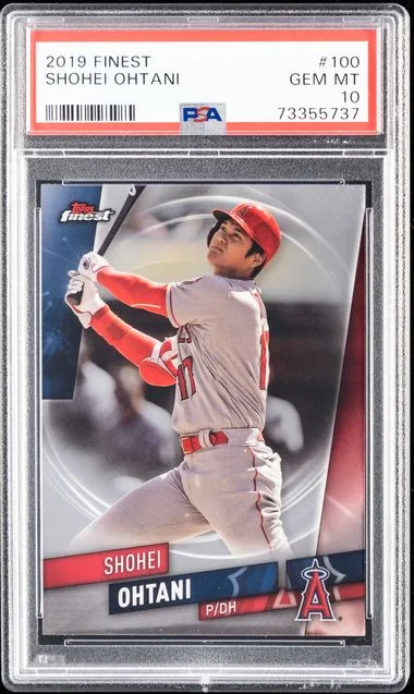 2019 Topps Finest Shohei Ohtani SuperFractor #100 card image