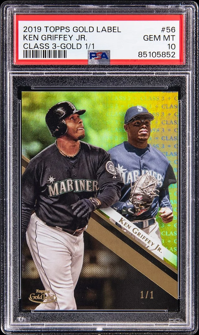 2019 Topps Gold Label Class 3 Ken Griffey Jr. Gold #56 card image