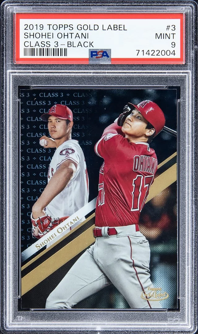 2019 Topps Gold Label Class 3 Shohei Ohtani Black #3 card image
