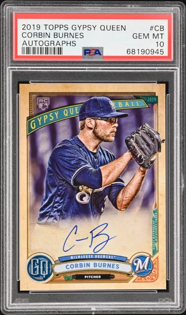 2019 Topps Gypsy Queen Corbin Burnes Autograph #GOA-CB card image