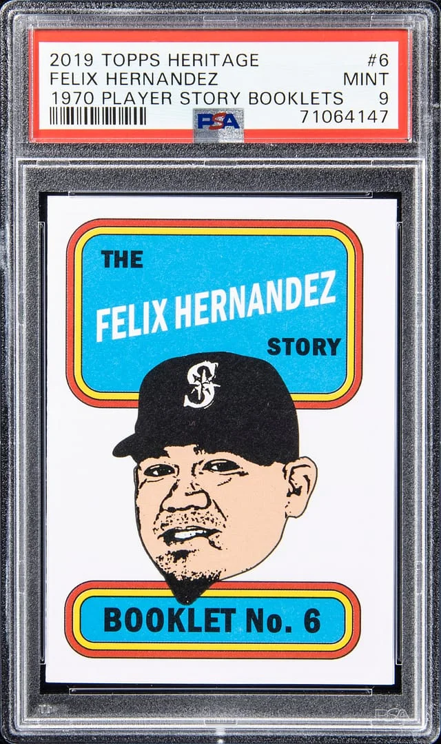 2019 Topps Heritage Felix Hernandez 1970 Player Story Booklets #6 card image