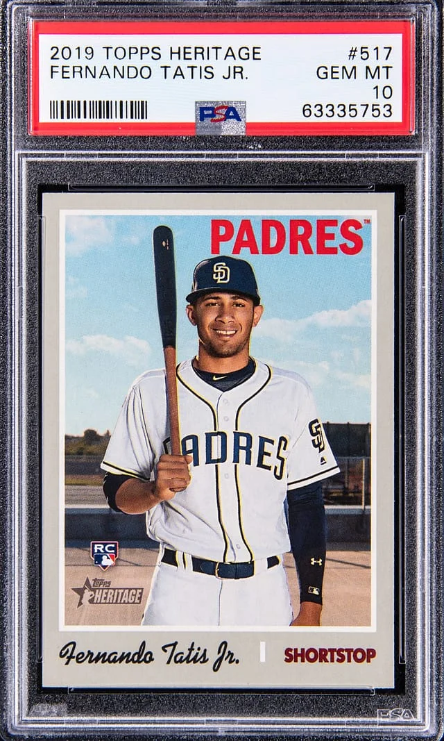 2019 Topps Heritage Fernando Tatis Jr. French Text #517 card image