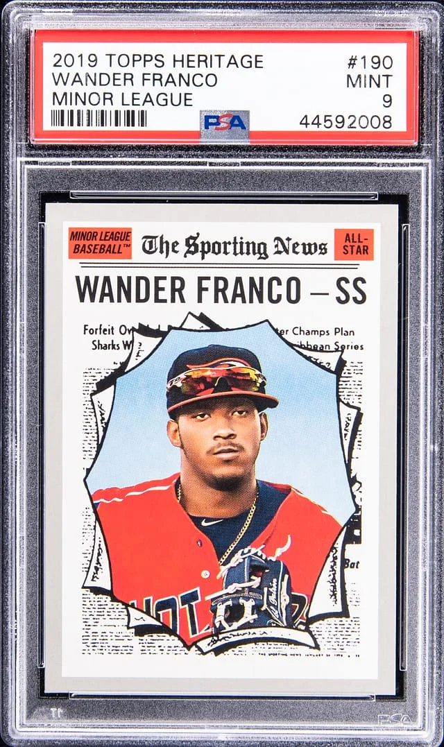 2019 Topps Heritage Minor League Wander Franco #190 card image