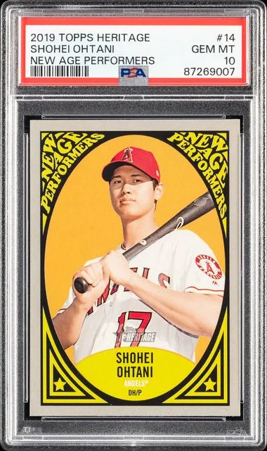 2019 Topps Heritage Shohei Ohtani New Age Performers #14 card image