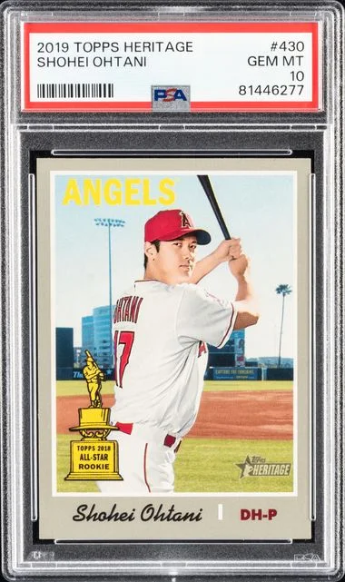 2019 Topps Heritage Shohei Ohtani Black Border #430 card image