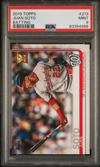 2019 Topps Juan Soto Batting #213 card image
