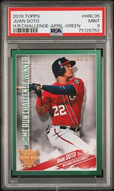 2019 Topps Juan Soto Home Run Challenge April Green #HRC35 card image