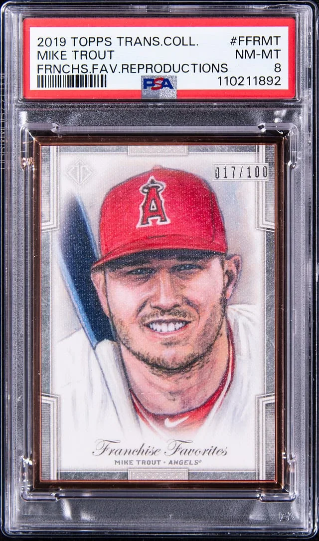 2019 Topps Mike Trout Transcendent Collection Franchise Favorites Reproductions #FFRMT card image