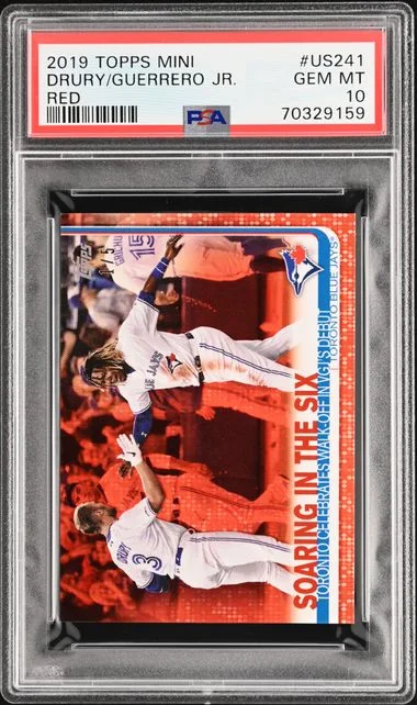 2019 Topps Mini Brandon Drury/Vladimir Guerrero Jr. Red #US241 card image