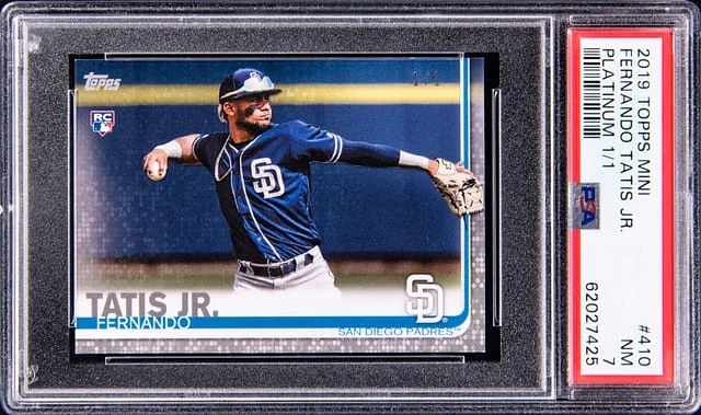 2019 Topps Mini Fernando Tatis Jr. Platinum #410 card image