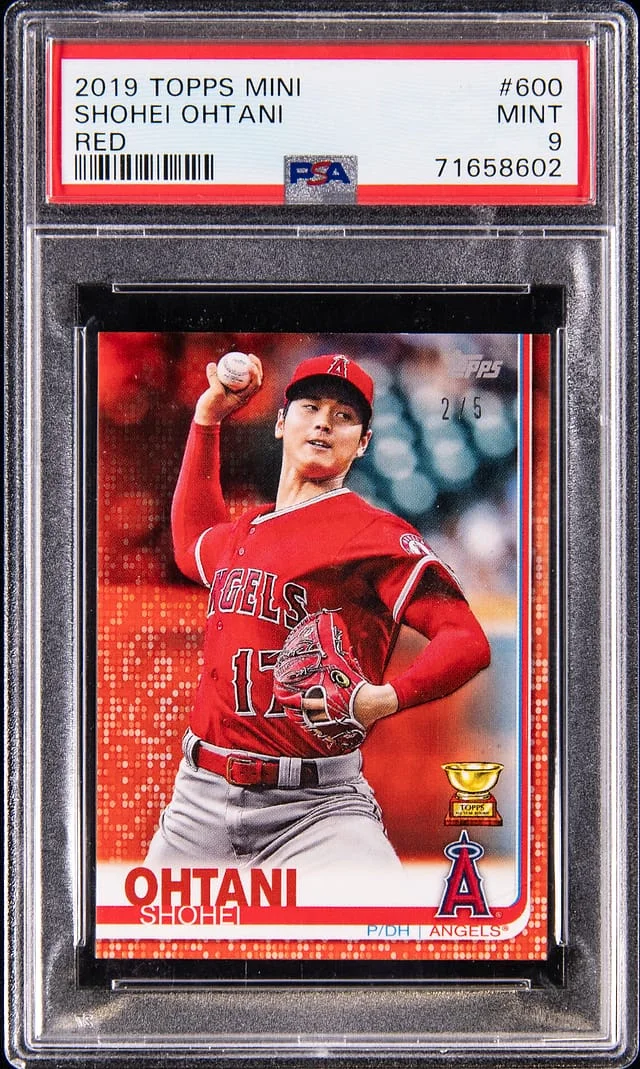 2019 Topps Mini Shohei Ohtani Red All-Star Cup #600 card image